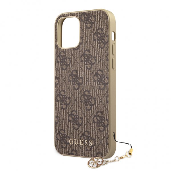 Guess iPhone 12 Pro Max Deksel 4G Charms Brun