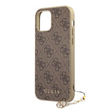 Guess iPhone 12 Pro Max Deksel 4G Charms Brun