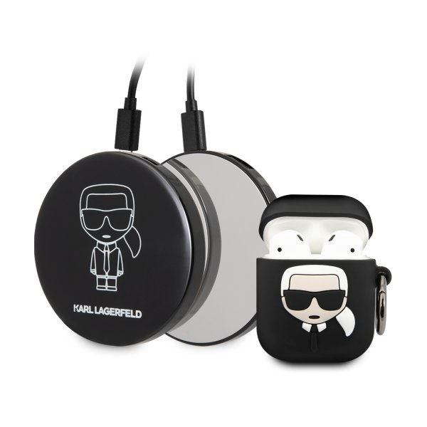 Karl Lagerfeld Bundle AirPods (1/2) Iconic Case + Powerbank