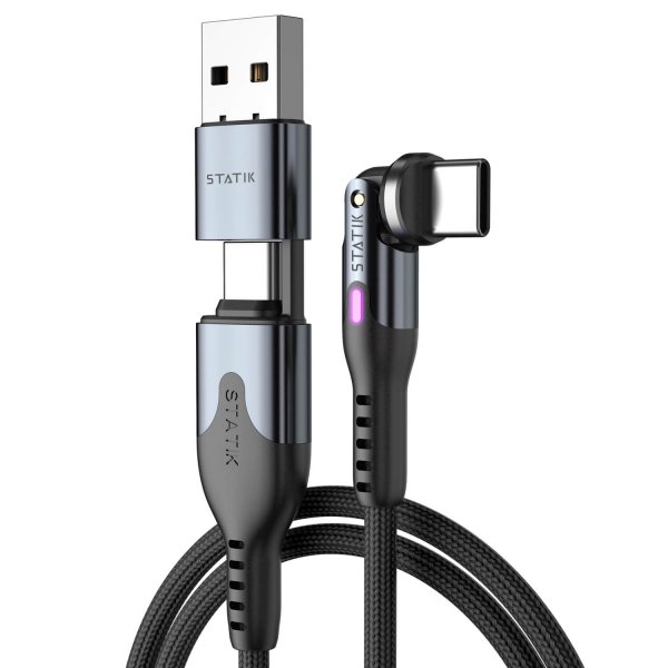 Statik Kabel PowerPivot Pro USB-C/USB-C 1m Svart