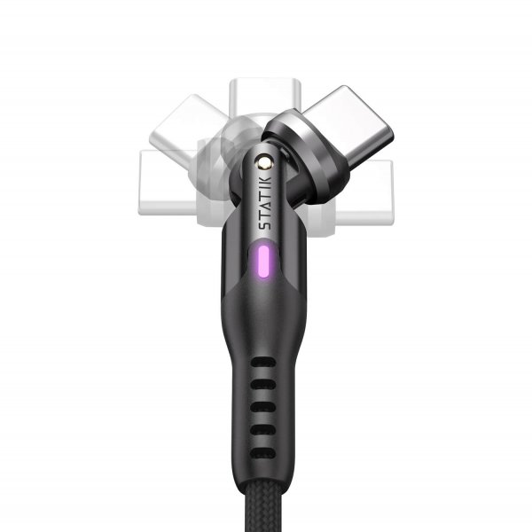 Statik Kabel PowerPivot Pro USB-C/USB-C 1m Svart