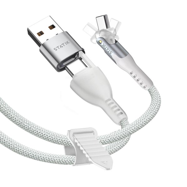 Statik Kabel PowerPivot Pro USB-C/USB-C 1m Hvit