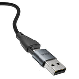 Statik Kabel 360 Pro USB-C/LIghtning/Micro-USB 1m Svart