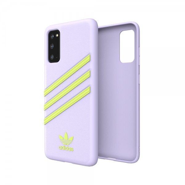 Adidas Samsung Galaxy S20 Deksel OR 3 Stripes Snap Case Lilla