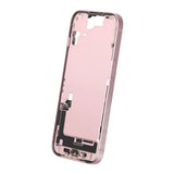 Midtramme med smådeler til iPhone 15 - rosa OEM