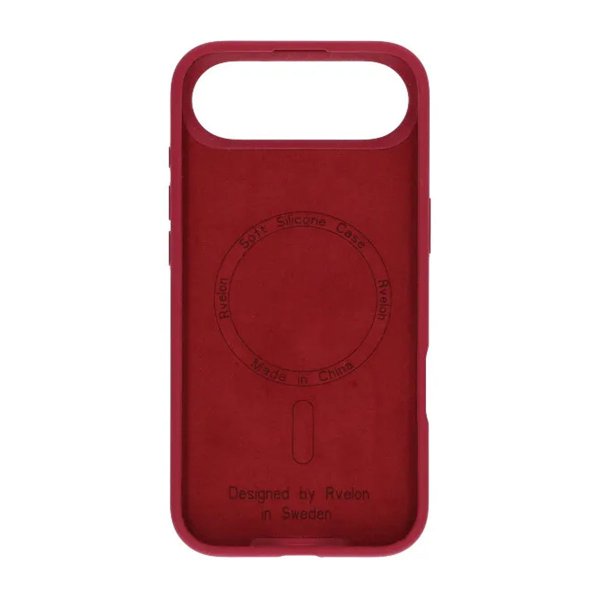 Rvelon iPhone Air Deksel Silikon MagSafe Rød