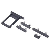 Knapper og SIM-kortholder for iPhone 16 Pro og 16 Pro Max - Svart
