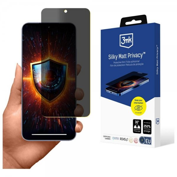 3mk Xiaomi 15 Skjermbeskytter Silky Matt Privacy