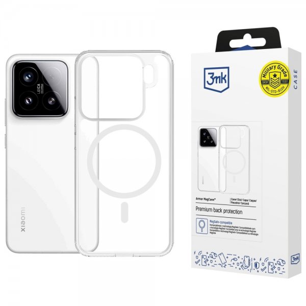 3mk Xiaomi 15 Deksel Armor MagCase Transparent