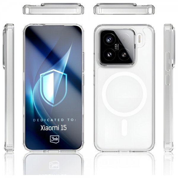 3mk Xiaomi 15 Deksel Armor MagCase Transparent