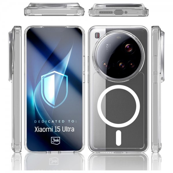 3mk Xiaomi 15 Ultra Deksel Armor MagCase Transparent
