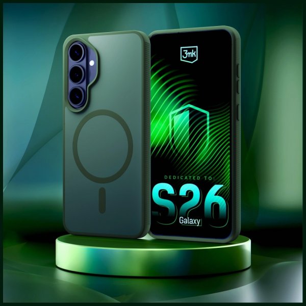 3mk Samsung Galaxy S26 Deksel Smoke MagCase Grønn