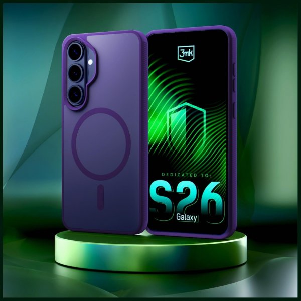 3mk Samsung Galaxy S26 Deksel Smoke MagCase Lilla