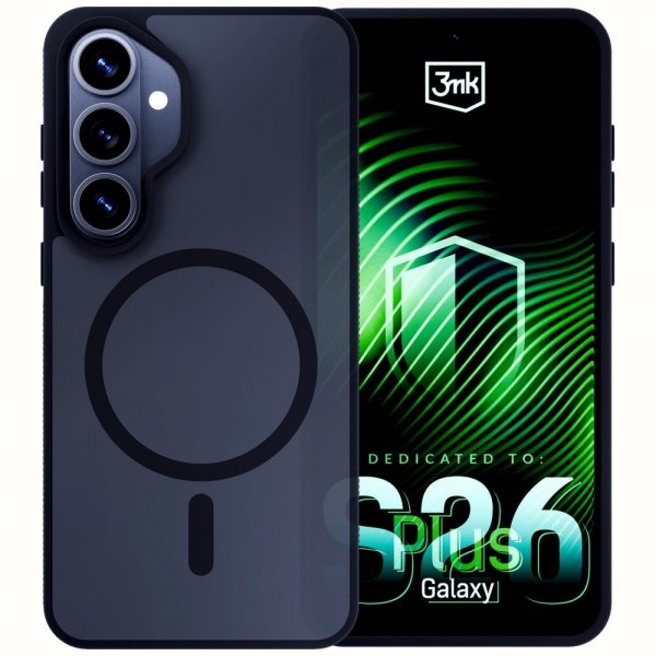 3mk Samsung Galaxy S26 Plus Deksel Smoke MagCase Svart