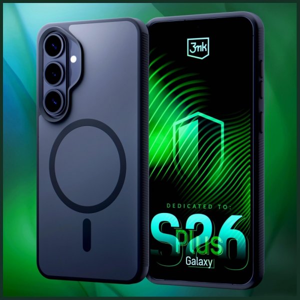 3mk Samsung Galaxy S26 Plus Deksel Smoke MagCase Svart