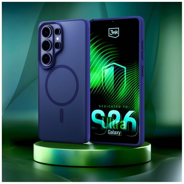 3mk Samsung Galaxy S26 Ultra Deksel Smoke MagCase Blå