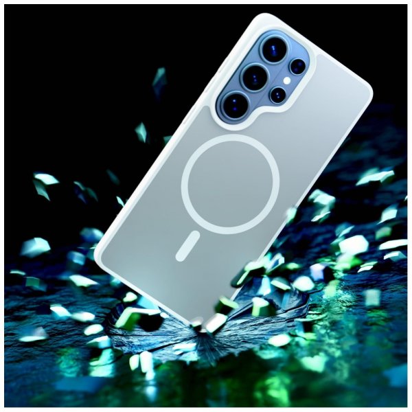 3mk Samsung Galaxy S26 Ultra Deksel Smoke MagCase Hvit