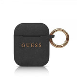Guess AirPods (1/2) Deksel med Logo Svart
