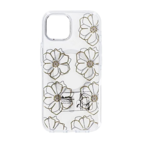 iPhone 15 Deksel Mønster MagSafe Blomster