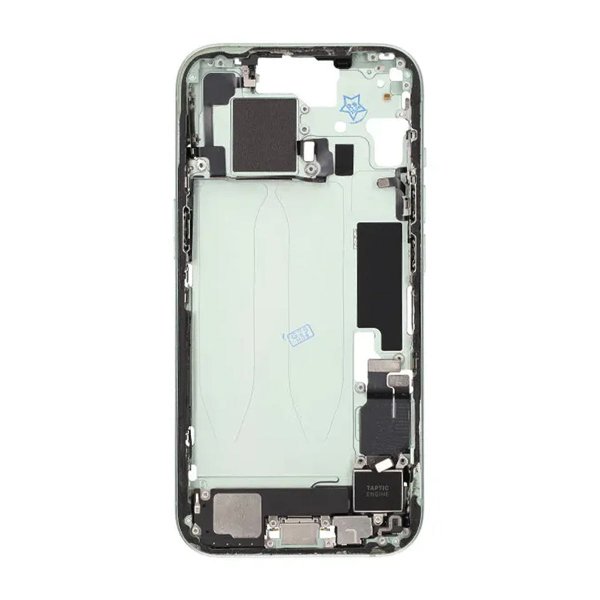 Midtre ramme med smådeler for iPhone 15 - Grønn OEM
