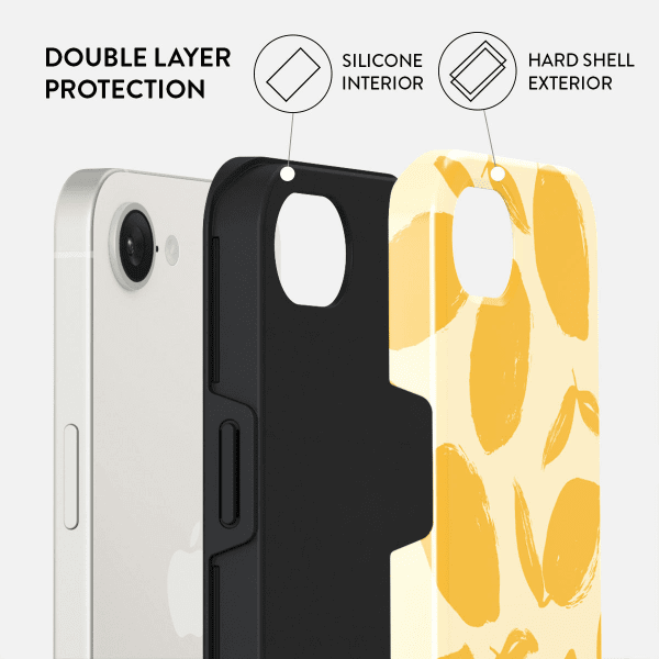 Burga iPhone 16e/17e Deksel Tough Lemon Tart