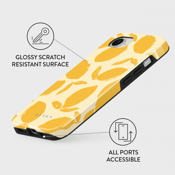 Burga iPhone 16e/17e Deksel Tough Lemon Tart