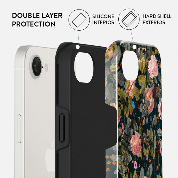 Burga iPhone 16e/iPhone 17e Deksel Tough Bloomy Garden