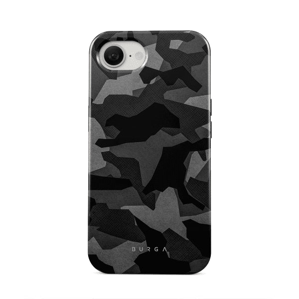 Burga iPhone 16e/iPhone 17e Deksel Tough Night Black Camo