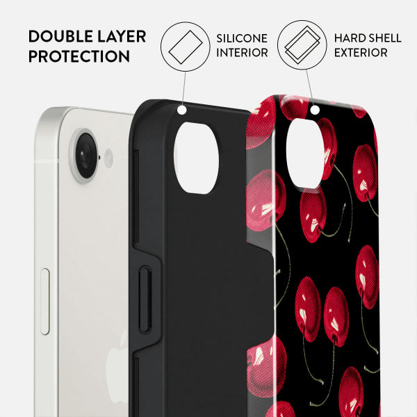 Burga iPhone 16e/17e Deksel Tough Cherrybomb