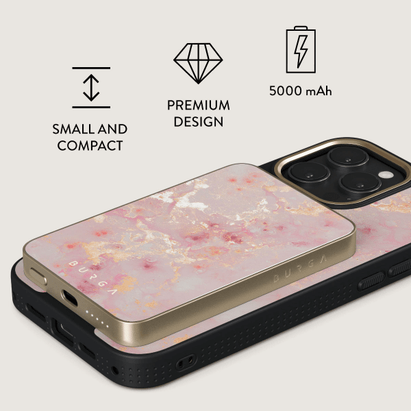 Burga Powerbank MagSafe 5000 mAh Golden Coral Gull