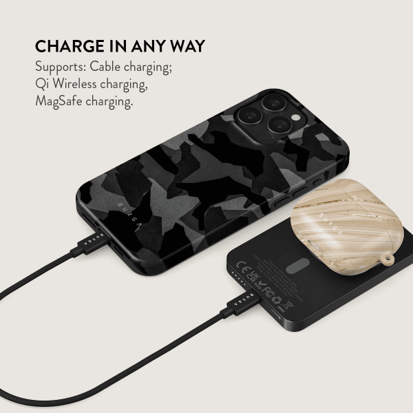 Burga Powerbank MagSafe 5000 mAh Night Black Camouflage