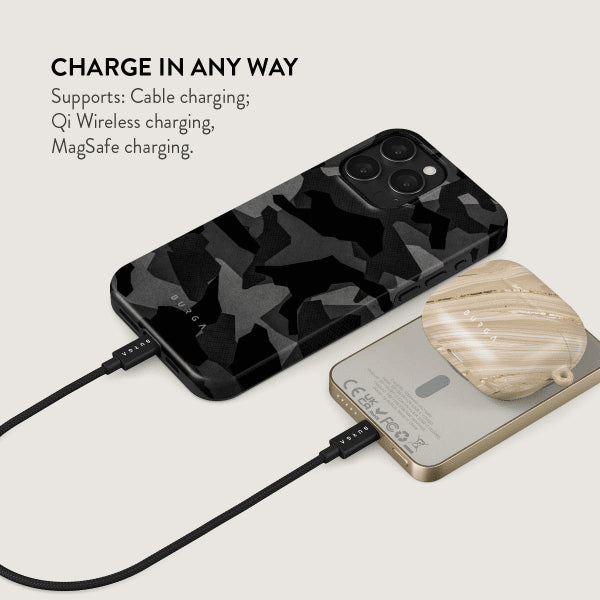 Burga Powerbank MagSafe 5000 mAh Night Black Camo Gull