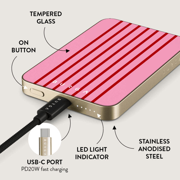 Burga Powerbank MagSafe 5000 mAh Favorite Bikini Gull