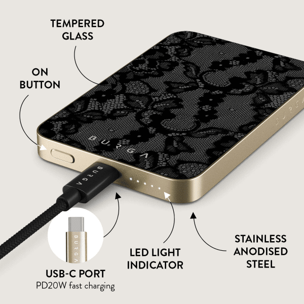 Burga Powerbank MagSafe 5000 mAh Magnetic Gull