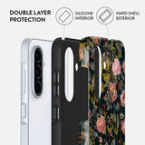 Burga Samsung Galaxy A36 Deksel Tough Bloomy Garden