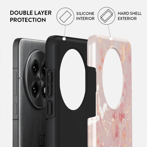 Burga OnePlus 13 Deksel Tough Golden Coral