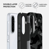 Burga Samsung Galaxy A56 Deksel Tough Night Black Camo