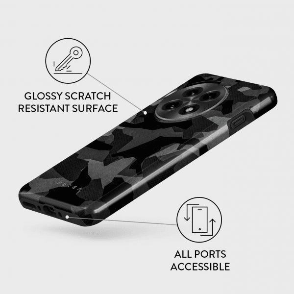 Burga OnePlus 13 Deksel Tough Night Black Camo