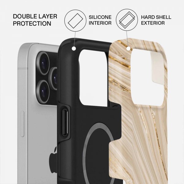Burga iPhone 17 Pro Max Deksel Tough MagSafe Full Glam