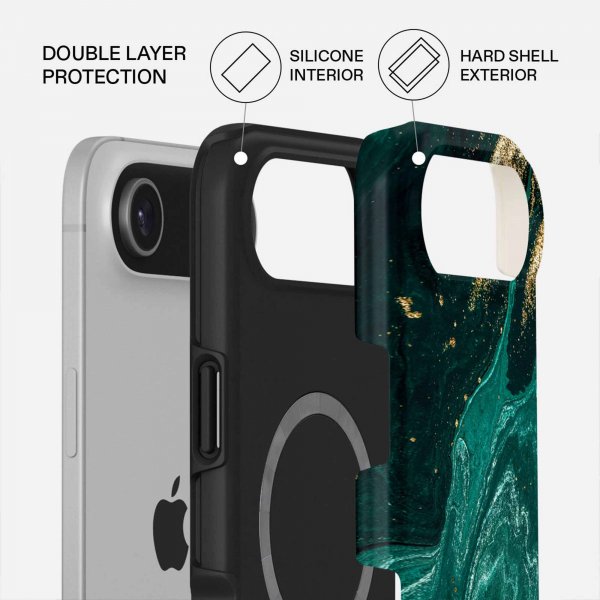 Burga iPhone Air Deksel Tough MagSafe Emerald Pool