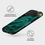 Burga iPhone 17 Pro Deksel Tough MagSafe Emerald Pool