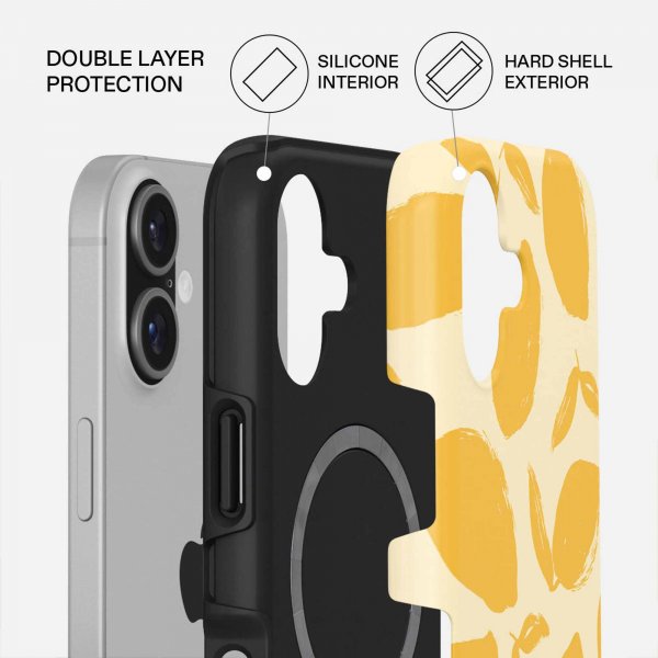 Burga iPhone 17 Deksel Tough MagSafe Lemon Tart
