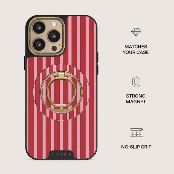 Burga Holder Telefon Ring MagSafe Strawberry Jam