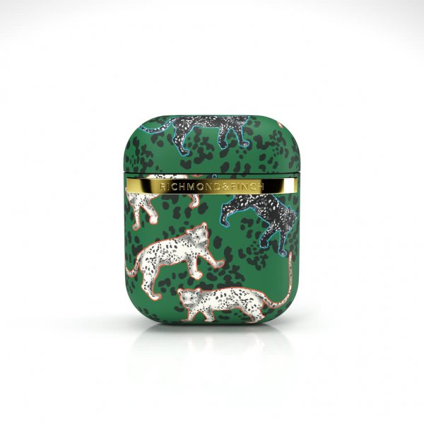 Richmond & Finch AirPods (1/2) Deksel Green Leopard