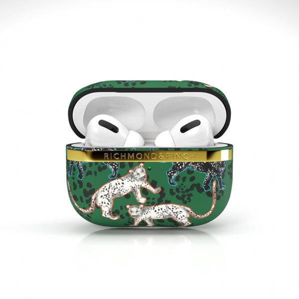 Richmond & Finch AirPods Pro Deksel Green Leopard