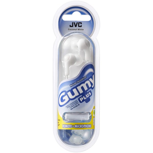 JVC Hodetelefoner FX7M Gumy Plus In-Ear Mic Hvit