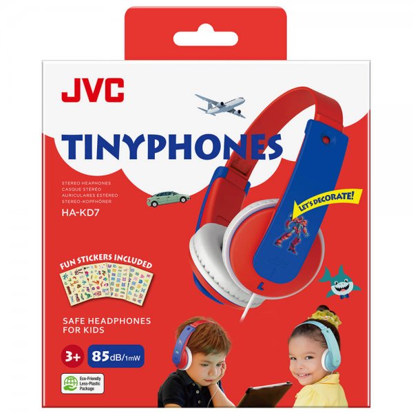 JVC Hodetelefoner KD7 Barn On-Ear 85dB Rød