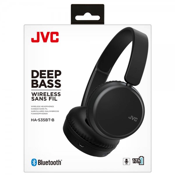 JVC Hodetelefoner On-Ear Wireless HA-S35BT Svart