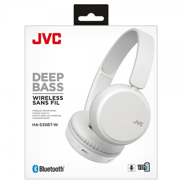 JVC Hodetelefoner On-Ear Wireless HA-S35BT Hvit