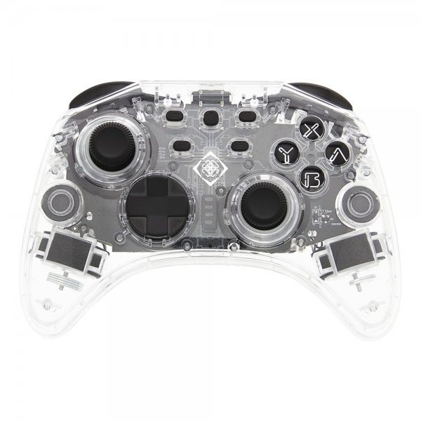 Deltaco Gaming Transparent Wireless Controller for Switch with RGB